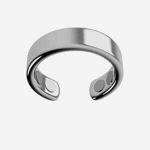 OLUX- Sleek Silver Adjustable Ring- one size